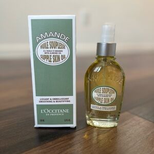 L'Occitane Almond Amande Huile Souplesse Supple Skin Oil 3.3 floz NWB